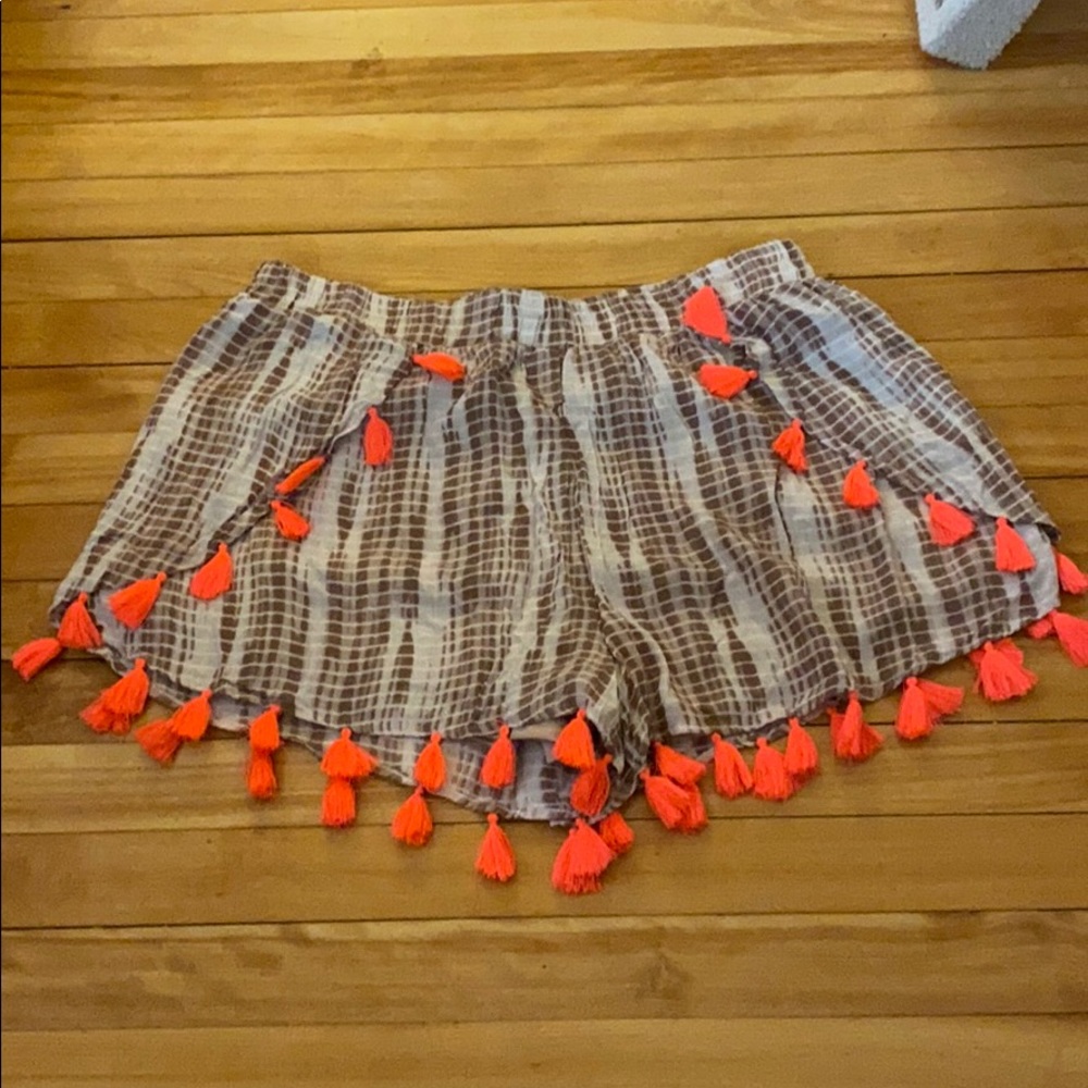 Dizzylizzy Shorts with Hot Pink Tassels XL